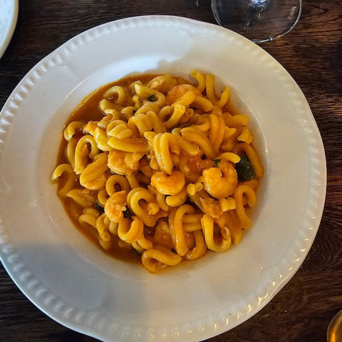 Fresh house made pasta at Alpino Restaurant in Mount Maunganui