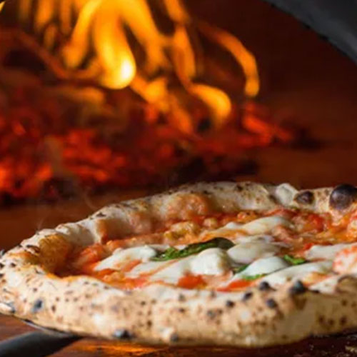 Woodfire pizza at Alpino Restaurant in Mount Maunganui, a great place to dine