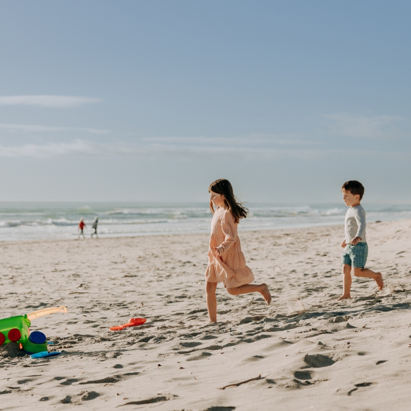 kids playing in the sand