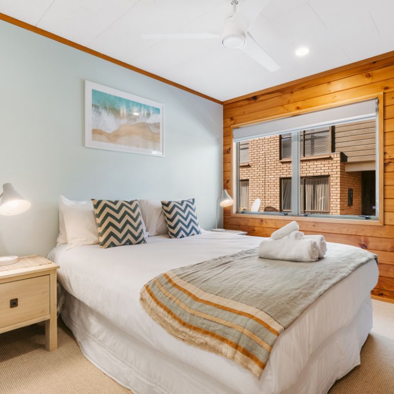 bedroom in kiwi bach