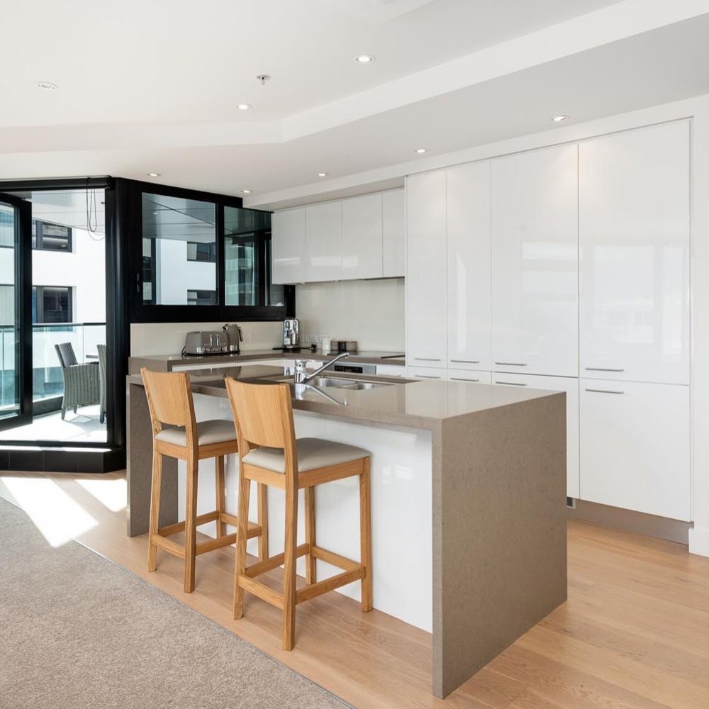 kitchen in holiday apartment